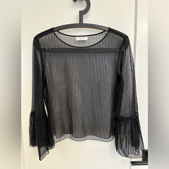NWOT Aritzia Babaton Sheer Blouse - Picture 3 of 3